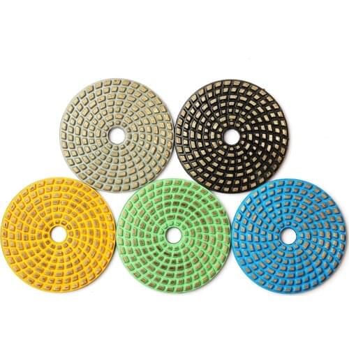 5 Inch 125mm Diamond Grinding Pads 1 Piece Sintering Metal Bonded Polishing Pads For Concrete Floor Abrasive Grinding Wheel
