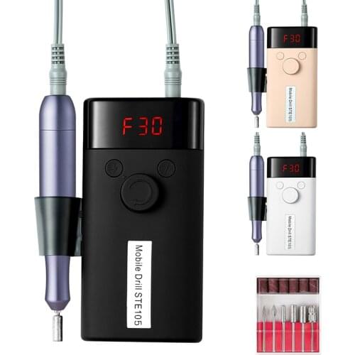 Nail Drill Machine For Manicure Rechargeable Nail Drill Pen For Gel Polish Electric Nail File For Manicure With LCD Display
