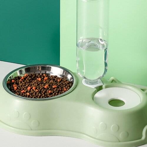 500ML Pet Dispenser Automatic Large Drinking Bowl Small Pet Dog Cat Feeder Stainless Steel Fountain Feeder