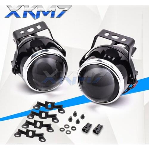 Bi-xenon Fog Lights Tuning H11 H8 H9 HID Spot Lights Bifocal Projector Lenses Universal Lens Waterproof Car Lights Accessories