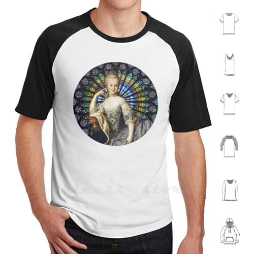 Marie Antoinette Black T Shirt Big Size 100% Cotton Marie Antoinette Marie Antoinette Queen Reine France French Xviii 18e
