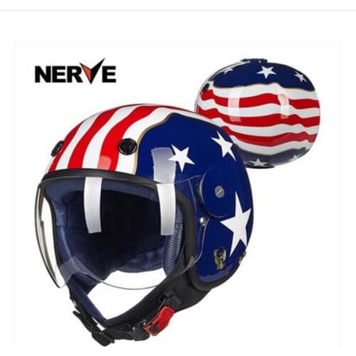 2019 New NERVE Child Safety Protection Motorcycle Helmet children Motorbike Helmets of Glass fiber PC lens Size S M 52-56 cm