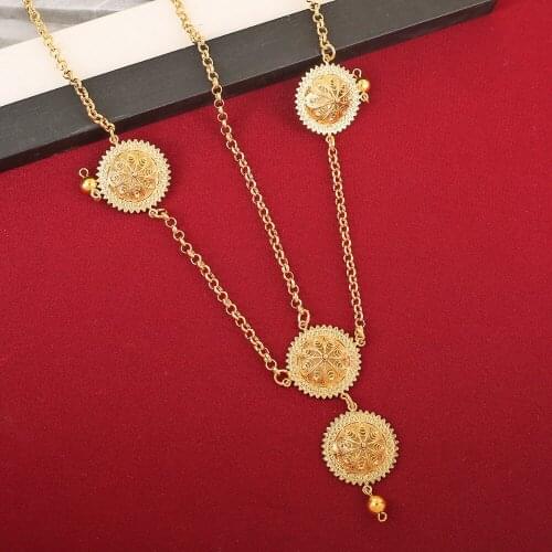 Ethiopian Head Chain Gold Color Hair Piece Jewelry Habesha Eritrea Head Piece Wedding Gifts