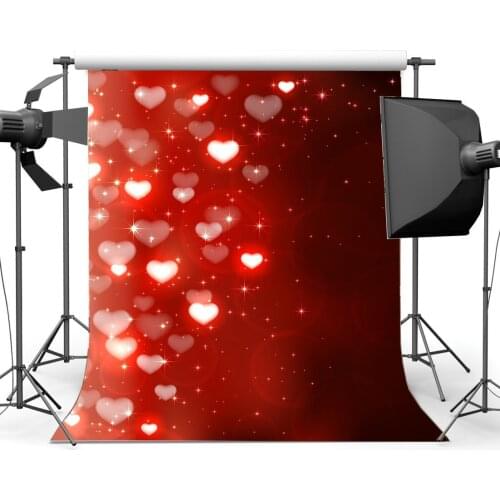 Valentines Day Backdrop Sweet Hearts Bokeh Glitter Spots Romantic Wallpaper Photography Background