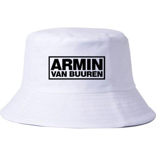 DJ ARMIN VAN BUUREN Printed letter hat Men Women outdoor Bucket Hats Panama Fisherman cap Summer Sun Visor caps