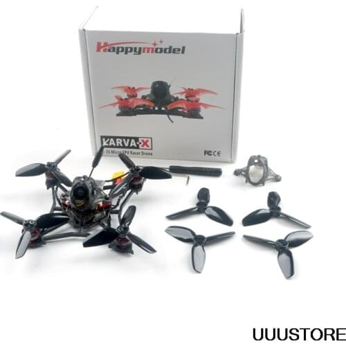 Updated Version Happymodel Larva X 100mm Crazybee F4 PRO V3.0 2-3S 2.5 Inch AIO FPV Racing Drone BNF w/ Runcam Nano2 Camera