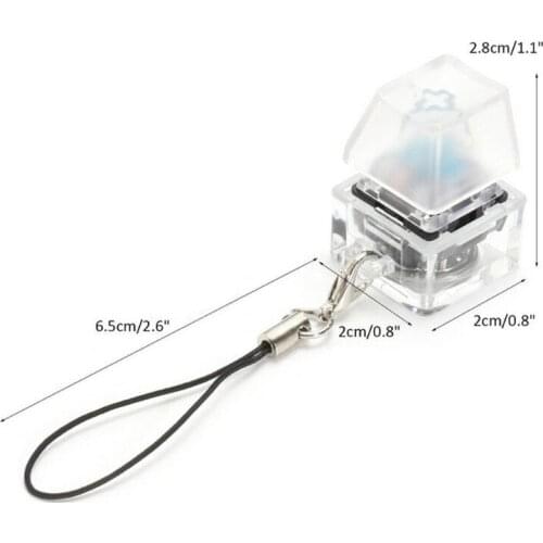 F19E RGB Mechanical Switch Keychain Light Up Backlit For Keyboard Switches Tester Kit With LED Light Toys Stress Relief Gifts