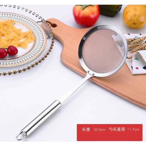 Multi-functional Filter Spoon Stainless Steel Fine Mesh Wire Oil Skimmer Strainer Fried Food Net Kitchen Gadgets Cook Tools