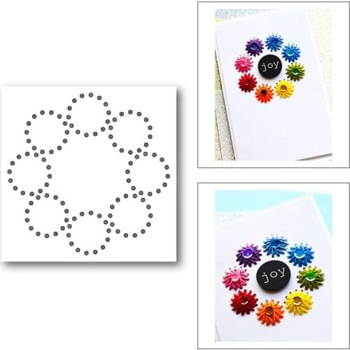 2020 New Christmas Metal Cutting Dies For DIY Cut Paper Craft Making Card Sewing Circle Wreath Album and Scrapbooking No Stamps