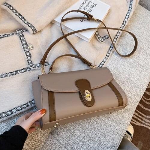 2021 New Fashion Ladies Crossbody Bag Casual Tote Messenger Bag High Quality PU Retro Shoulder Bag Small Womens Handbag Purse