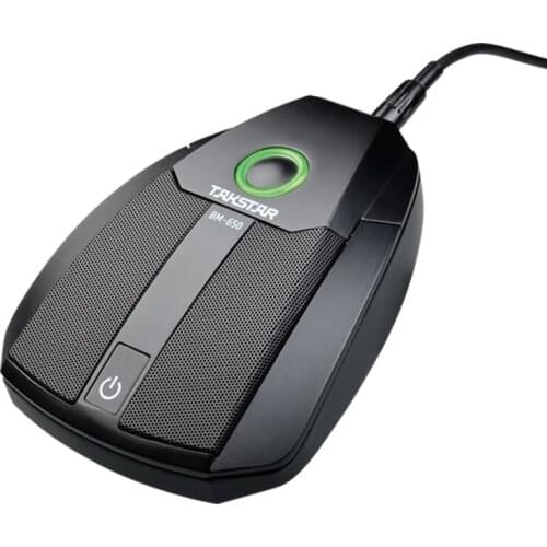 New Takstar BM-650 Boundary Microphone Touch mute switch use for Teaching program recording & live broadcast studio ect