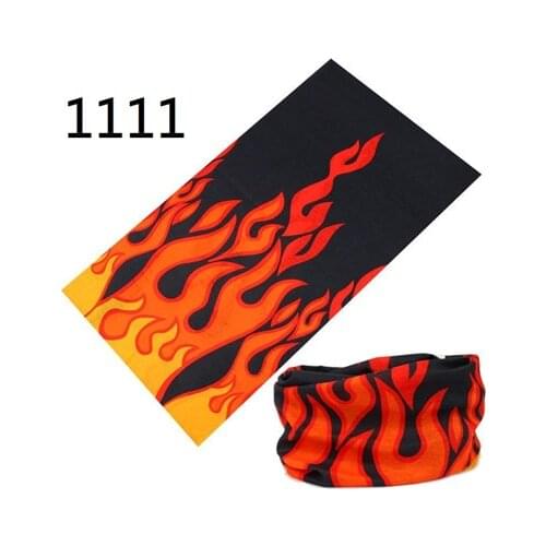Fire Seamless Headscarf Bicycle Motorcycle Riding Turban Novelty Bandanas Magic Headband Veil Multi Scarf Scarves