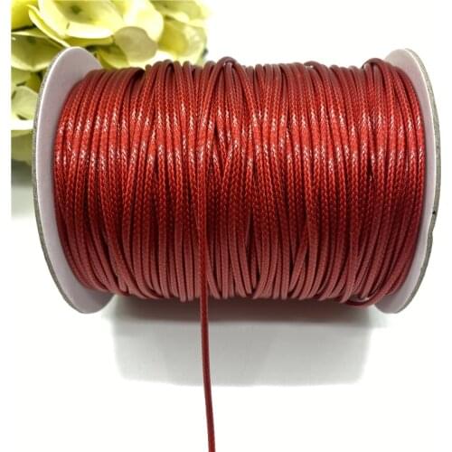 0.8/1.0/1.5/2.0mm Waxed Cotton Cord Waxed Thread Cord String Rope For Jewelry Making DIY Bracelet Necklace Accessories #05