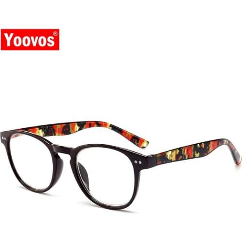 Yoovos Reading Glasses Men Retro Glasses Frame Comfortable Fashion New Gafas Para Leer With +1.0 +1.5 +2.0 +2.5 +3.0 +3.5 +4.0
