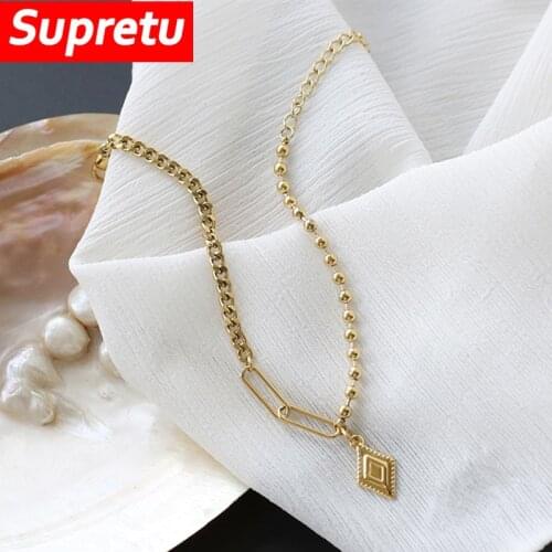 Bohemian Diamond Bracelet for Women Cuban Chain Round Beads Plating 18K Gold Trendy Original Luxury Wedding Bangles Jewelry