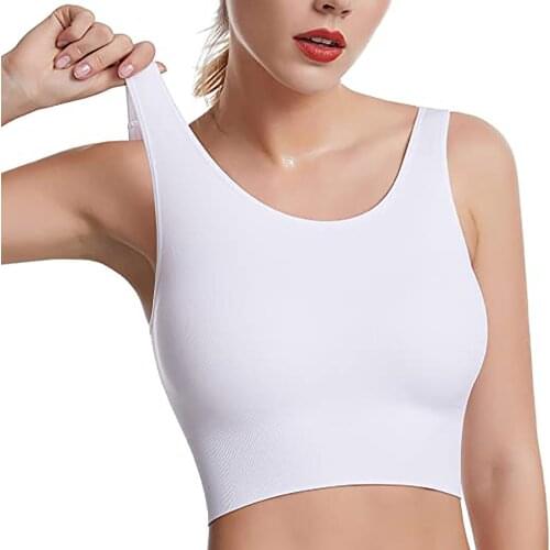 1PC/2PC Womens Summer Yoga Sport Bra O-Neck Solid Sleeveless Sexy Breathable Vest sleep Underwear Fashion Yoga gym top bras