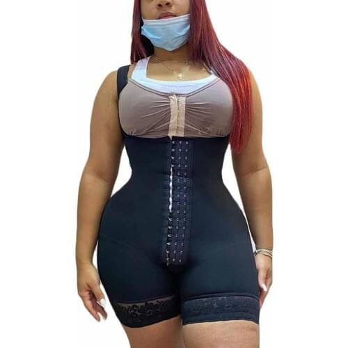 Women Shapewear Open Bust Tummy Control Fajas Hook-eye Shaper Postpartum Bodysuit bbl post op surgery supplies fajas colombianas