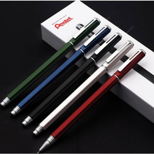 1pcs Penter Gel Pen BLN665 Metal Quick-drying Waterproof Needle Tube Pen 0.5mm Business Signature Office Low Gravity 0.5mm