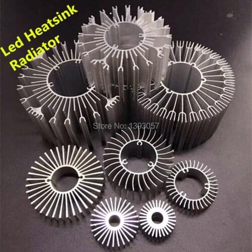 10pcs/lot LED Heatsink Aluminum Base Radiator For 1W-36W High Power LED Cooler Sunflower UFO Round PCB Radiator LED Lamp DIY