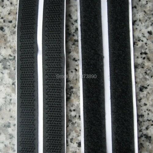 2 sets 10 yard 1/2'' Hook Loop Tape Self Adhesive hard soft side Strong adhesive backing High quality
