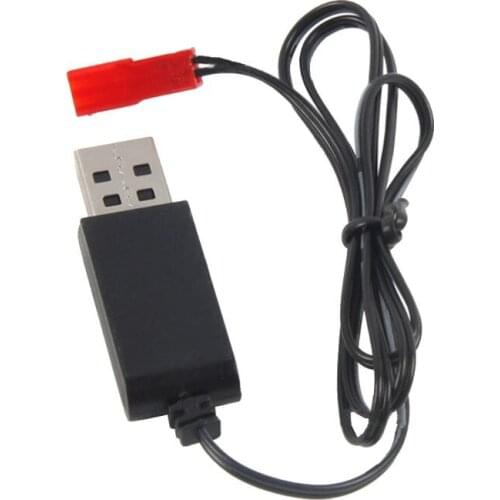 New 3.7V 500mA For Lipo Lithium Battery USB Cable Charger Red Female Head JST Plug