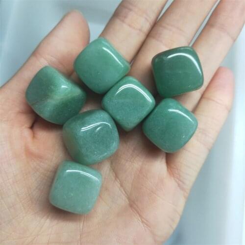 5pcs Natural Cube Green Aventurine Quartz Polished Stone Crystal Healing Gemstone Crystal Gravel Natural Quartz Crystals