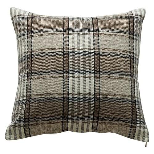 60*60cm gray big plaid cushion covers no inner cotton linen cojines decorativos square cushion pillow cover for car seat X48