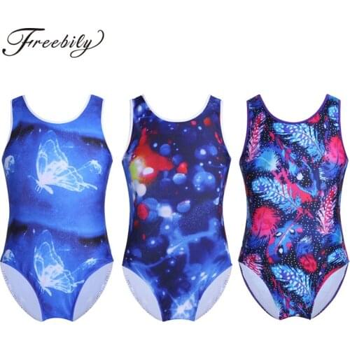 Teen Girls Ballerina Sleeveless Cutout Back Ballet Tutu Dance Body Suit Swimsuit for Dancing Gymnastics Leotard Bodysuit