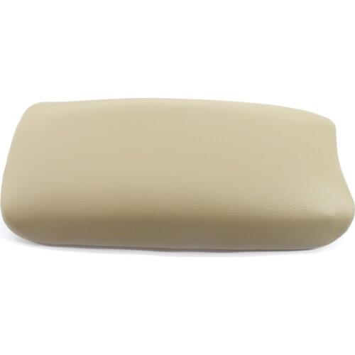 Car Front Center Armrest Case Cover Lid Leatherette & Plastic Plate For Honda Civic 06-11 Beige