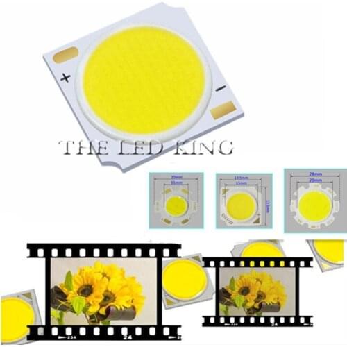 5pcs LED COB Lamp Chip 20W 30W 50W 9V - 53V Smart IC LED Beads For DIY LED Spotlight Downlight Lamps White Cold White Warm White