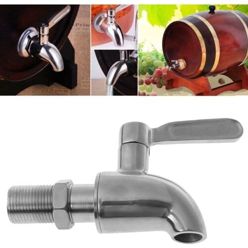 Stainless Steel Beverage Drink Dispenser Wine Barrel Spigot / Tap / Faucet M16
