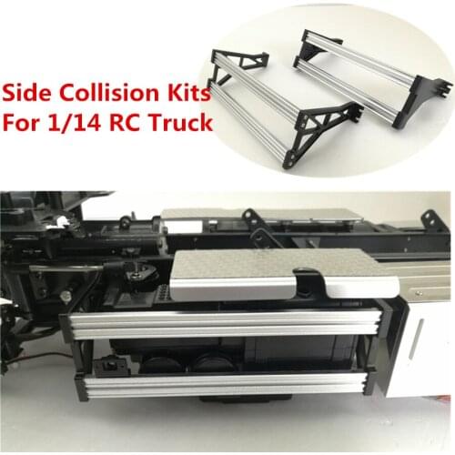 RC Truck Metal Side Collision Set Fit For Tamiya 1/14 RC Tractor Trailer VOLVO FH16 56360 Toys Truck