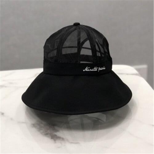 Korean version of the letter fisherman hat spring and summer breathable thin shade large-brimmed Sun Screen Basin Hat F WS-2201