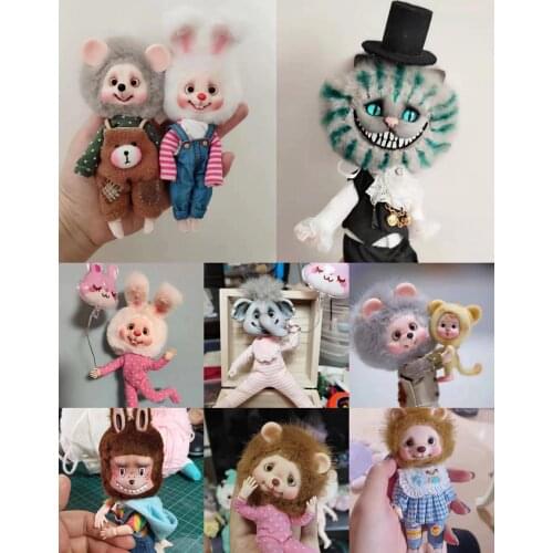Animal Face Ob11 dolls 1/8 Customization BJD dolls with animal heads