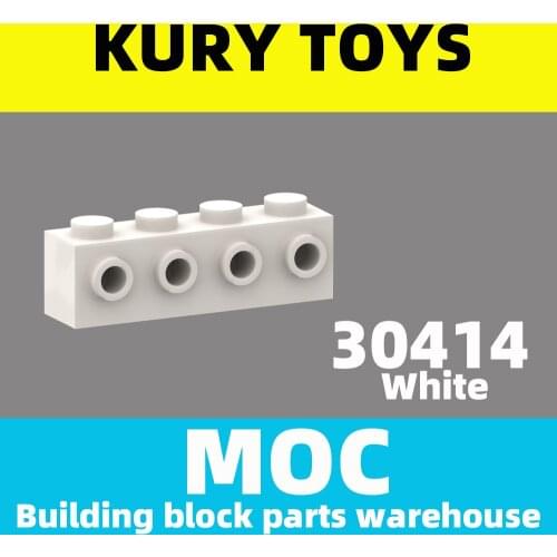 Kury Toys DIY MOC For 30414 Building block parts For Brick, Modified 1 x 4 with 4 Studs on 1 Side For Modified Brick