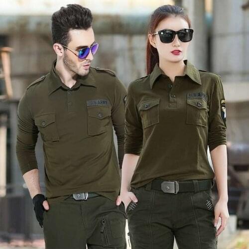 Outdoor Hunting Hiking Tactical Shirt Women Men Army Camping Trekking Fishing Shirt Couple Camouflage Full Sleeve Sports Shirts