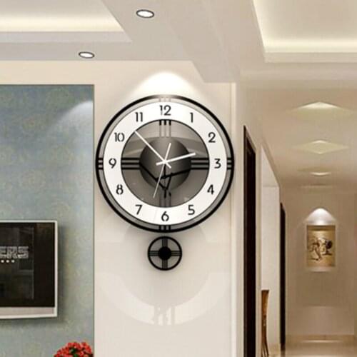 Nordic Digital Wall Clock Modern Design Silent Big Minimalist Wall Clock Pendulum Living Room Reloj De Pared Home Decor AD50WC