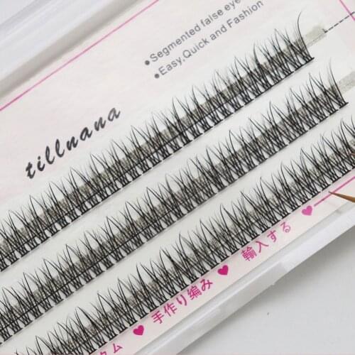 Natural False Eyelashes High Quality Makeup Eye Lashes Grafting Fishtail Eyelashes Cluster Cilia False Eyelash for Makeup Tools