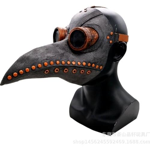 New Product Cosplay Plague Doctor mask Costumes Steampunk Bird Mask Costume Fancy Dress Latex Masks Cosplay Halloween Party