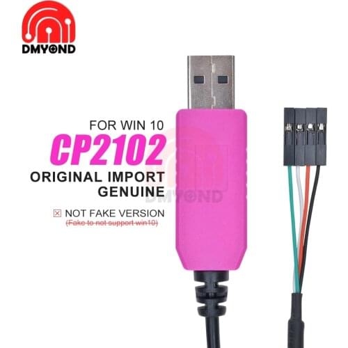 Original 1M CP2102 Cable Serial Adapter Download Compatible USB To UART TTL Cable Module with Win7 8 10 For Arduino Raspberry Pi