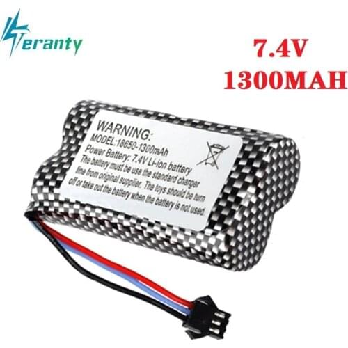 7.4v 1300mAh rechargeable battery for Watch Gesture Sensing Twisted RC stunt car 18650 7.4v Li-ion battery FOR RC Cars