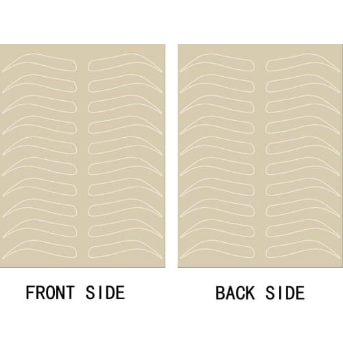 Microblading Eyebrow Practice Skin Eyebrow Permanent Makeup Supplies Eyebrow Training Skin No Ink Needed White Line Double Sided