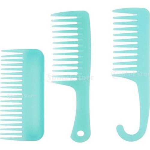 Wide Tooth Combs Hairstyle Plastic Curly Hair Care Heat-resistant Hair Comb