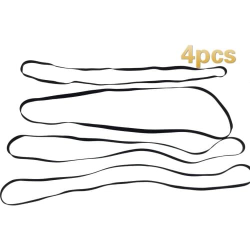 4pcs 4mm/5mm width transmission rubber drive belt for walkman repeater cassette deck counter audio tape recorder player