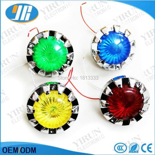8pcs/lot 8cm 12V LED lamp RGB led lights swing machine decoration light amusement park External LED lights