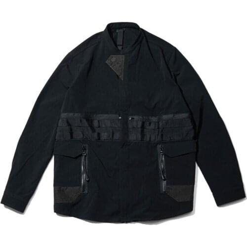 Tactical shirt with side pockets techwear ninjawear darkwear pupil travel molle