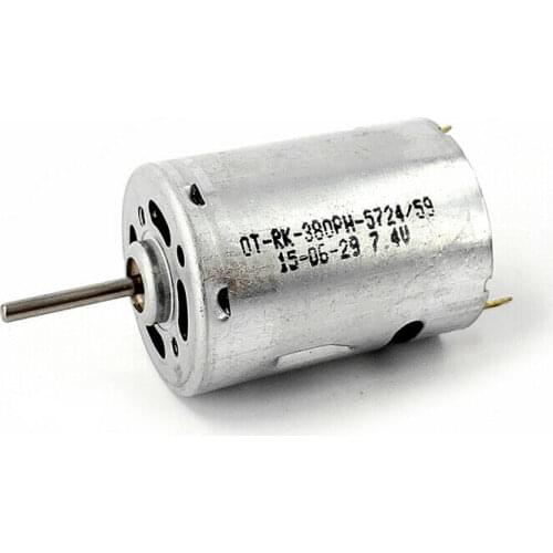 OT-RK-380PH-5724 Carbon Brush Electric Motor DC 3.7V 6V 7.4V 25000RPM High Speed for Toy Car Boat/ Electric Drill