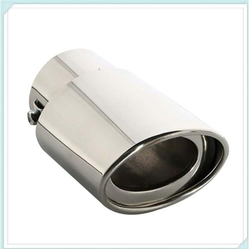 Universal Car Accessories Muffler Tip Round Stainless for Mercedes Benz W210 W124 AMG W202 S500 IAA C450 C350 A45