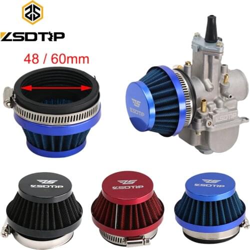 ZSDTRP Universal Carburetor Air Filter Cleaner 48mm 55mm 60mm Motorcycle Scooter For KEIHI KOSO MIKUNI OKO Carburetor