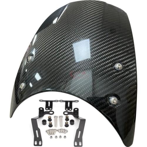 Motorcycle Carbon Fiber Windshield Wind Deflector Headlight Fairing Mask Windshield For BMW R Nine T 2014 - Up